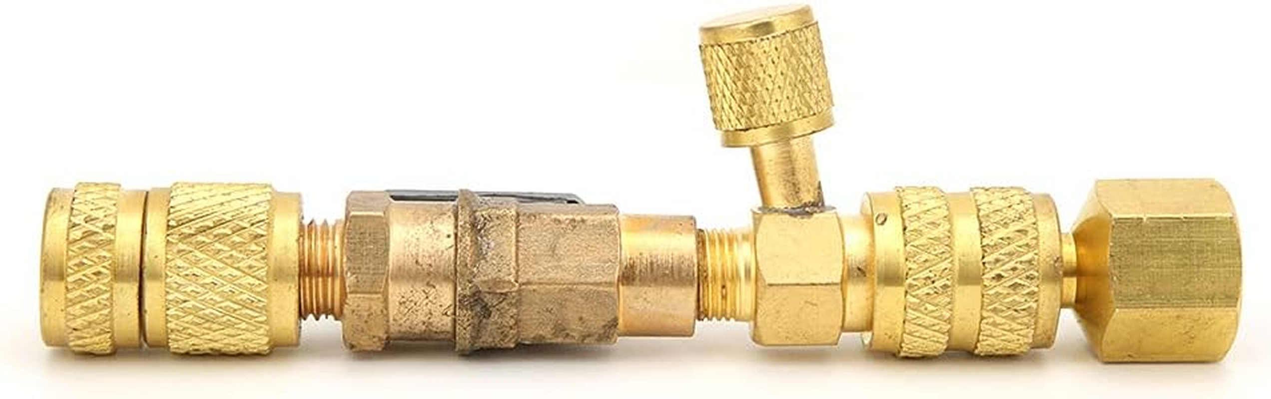 Valve Core Removal Tool, 1/4" SAE Valve Core HVAC Tools, Fit for R22 R12 R410A Refrigerant Fast and Easy Replacement