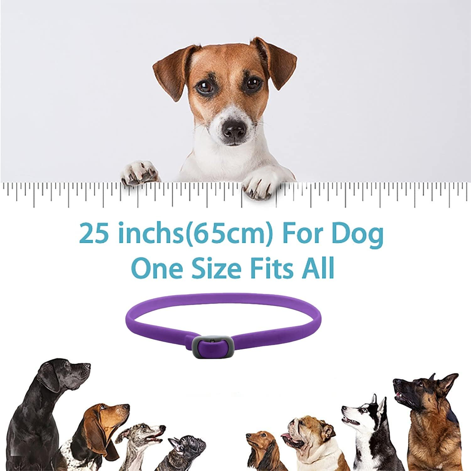 Pets4Luv Calming Collar for Dogs Reduce Anxiety for Your Pets Pheromone Calm Collars Adjustable and Waterproof 3Packs image number 1