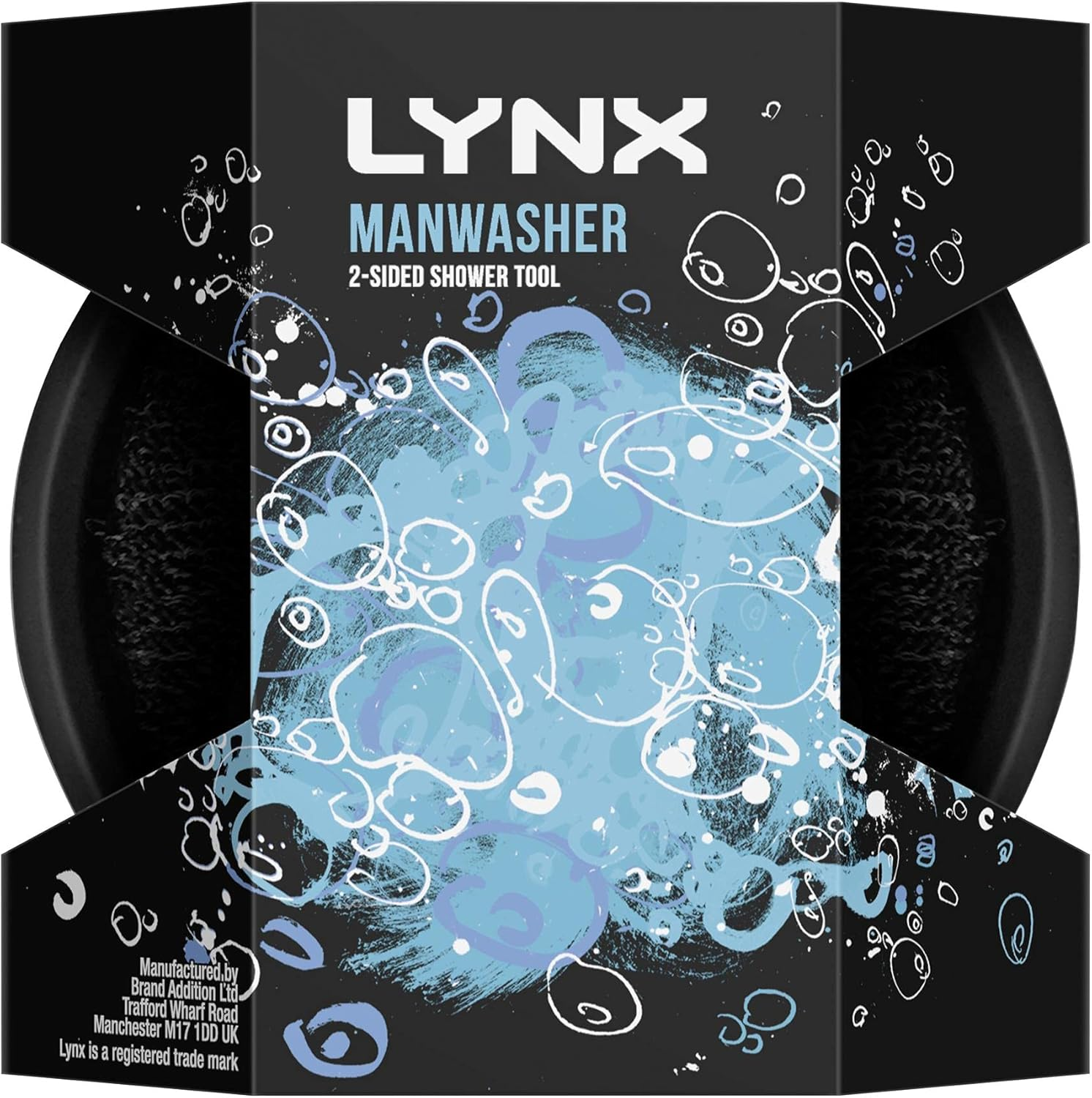 Lynx Manwasher, Shower Sponge, Loofah, 2 Pack image number 1