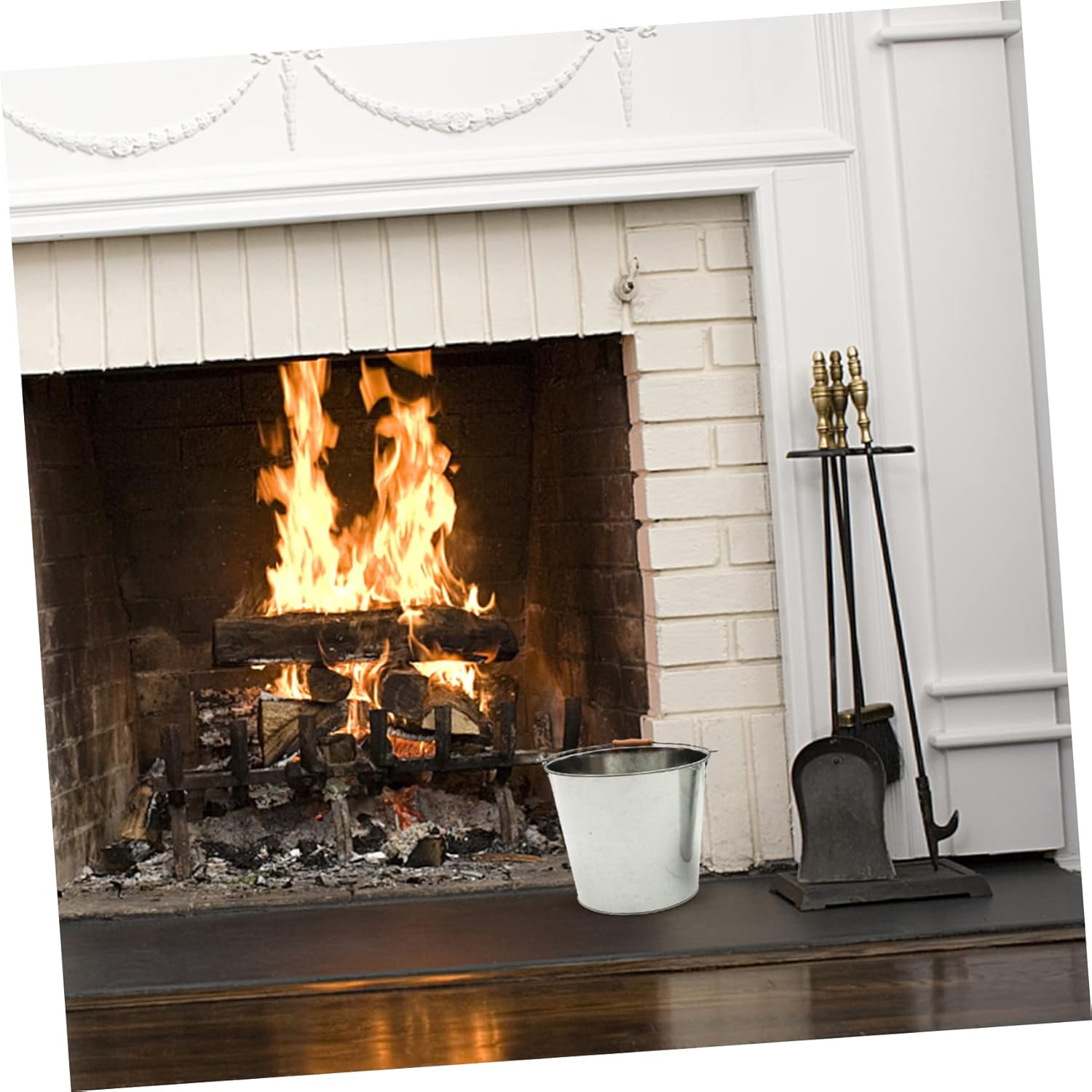 BESPORTBLE Fireplace Ash Bucket Metal Burning Bucket for Daily Use Multi-Purpose Garden Incinerator for Paper Waste Compact Design for Home Use