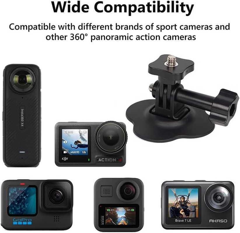Flexible Adhesive Mount Kit Compatible with Gopro Hero 13 12 11 10 9 8 7 Black Insta360 and Most Action Cameras image number 3