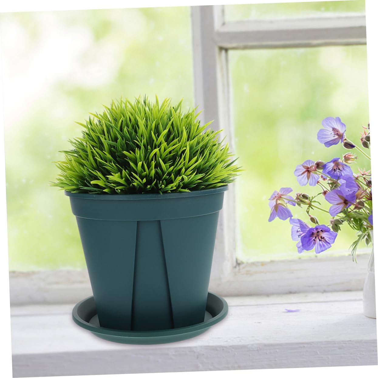 Milisten 10Sets Thickened Air Circulating Orchid Pots with Removable Tray Root Control for for Indoor and Outdoor Gardening image number 4