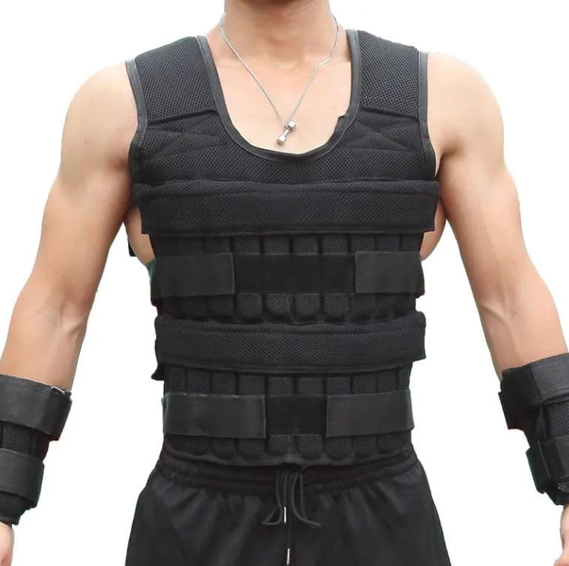 Hoplite Sports Adjustable Weighted Vest for Men & Women &ndash; Fitness Weighted Vest for Running Crossfit Strength Training & Cardio &ndash; Breathable Weighted Vest for Exercise &ndash; No Weights Included image number 4
