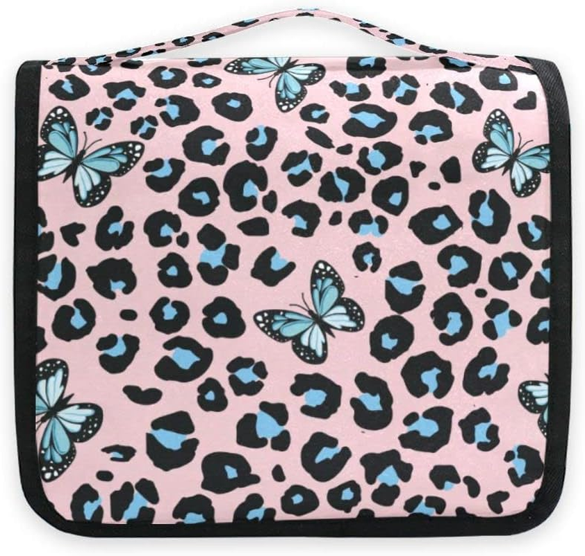 Hanging Travel Toiletry Bag Hippo Swimming Kit Makeup Case Cosmetics Organizer for Men Women (