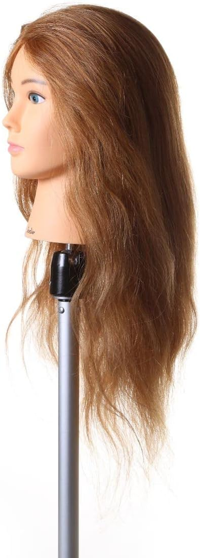 Jodie Light Brown 100% Real Indian Remy Hair Mannequin TAFE #27 20&rdquo; 50Cm Hair Styling Hairdressing Practice Training Doll Heads