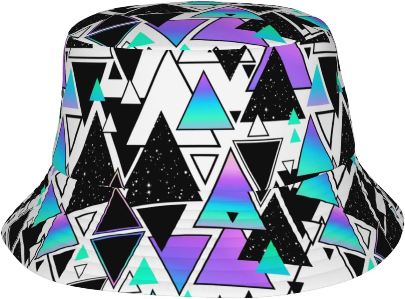 Crispy Fried Chicken Bucket Hat Fashion Sun Cap Packable Outdoor Fisherman Hat for Women and Men Teens Beach Caps Fishing Cap - Bright And Toxic Acidic Skulls image number 6