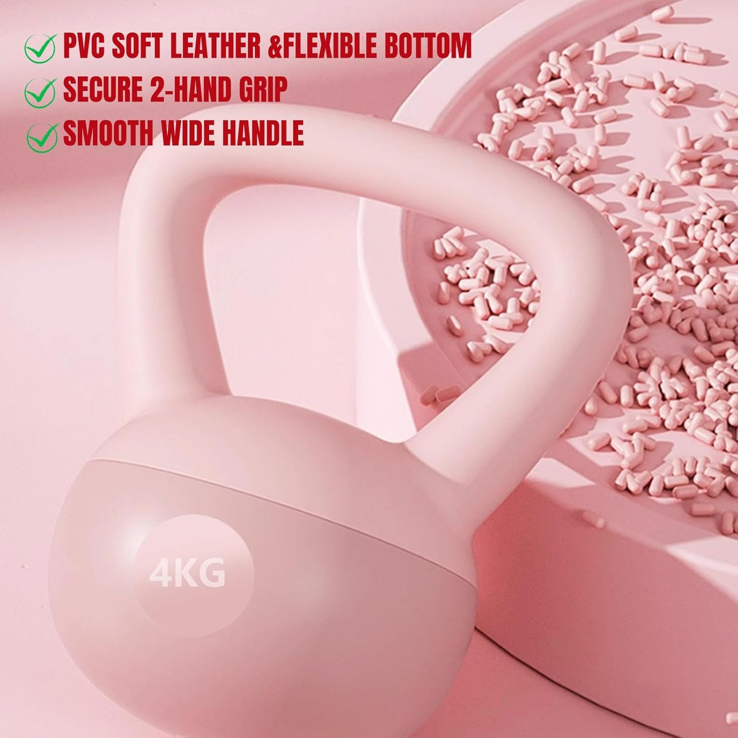 PVC Soft Kettlebell for Home Workouts &ndash; Ideal for Strength Training, Muscle Building, Conditioning, and Core Exercises image number 4