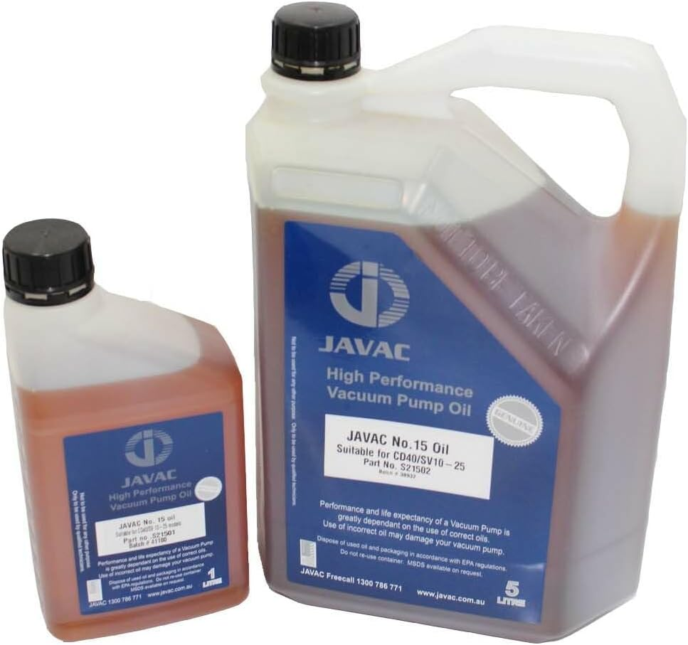 High Performance Vacuum Pump No. 15 Oil 1 Litre image number 2