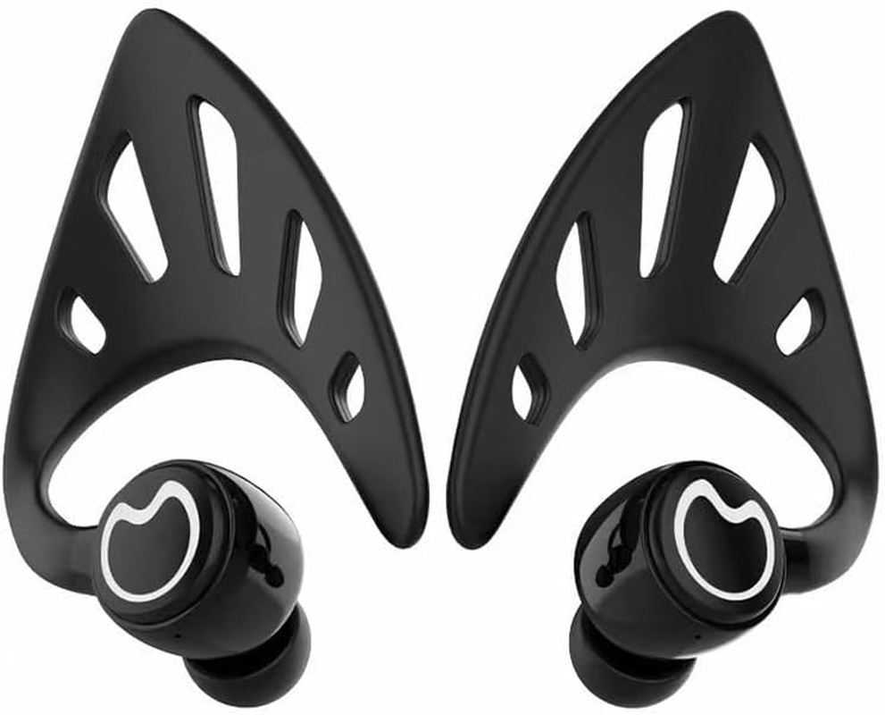 Durashmall Cute Pink Elf Ear Headphones True Wireless Earbuds with LED Light Party Headphones with Lights with Charging Case Multiple Color Options (Blue) image number 4