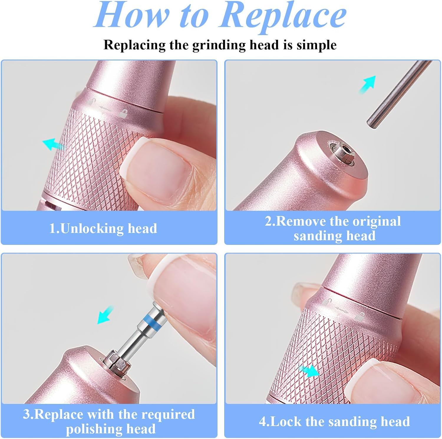 Essencenest 5 Pcs Nail Drill Bits Set, Tungsten Carbide Diamond Nail Drill Bits for Electric E-File Manicure Pedicure Tools, Acrylic Gel Nails Cuticle Remover Kit image number 1