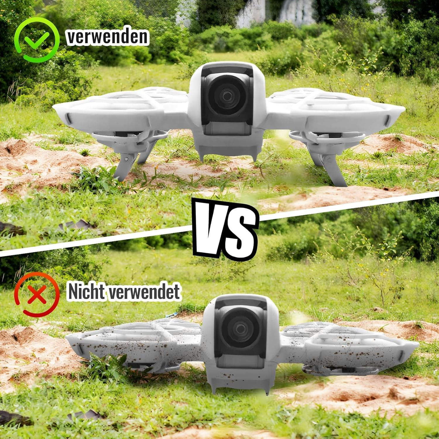 Gimbal Bumper Guard for DJI Neo Accessories, Foldable Booster Stand for Pocket Drone Neo, Grey Bumper and Foldable Stand for Drone Dji Neo Accessories, for Dji Neo Protection image number 4