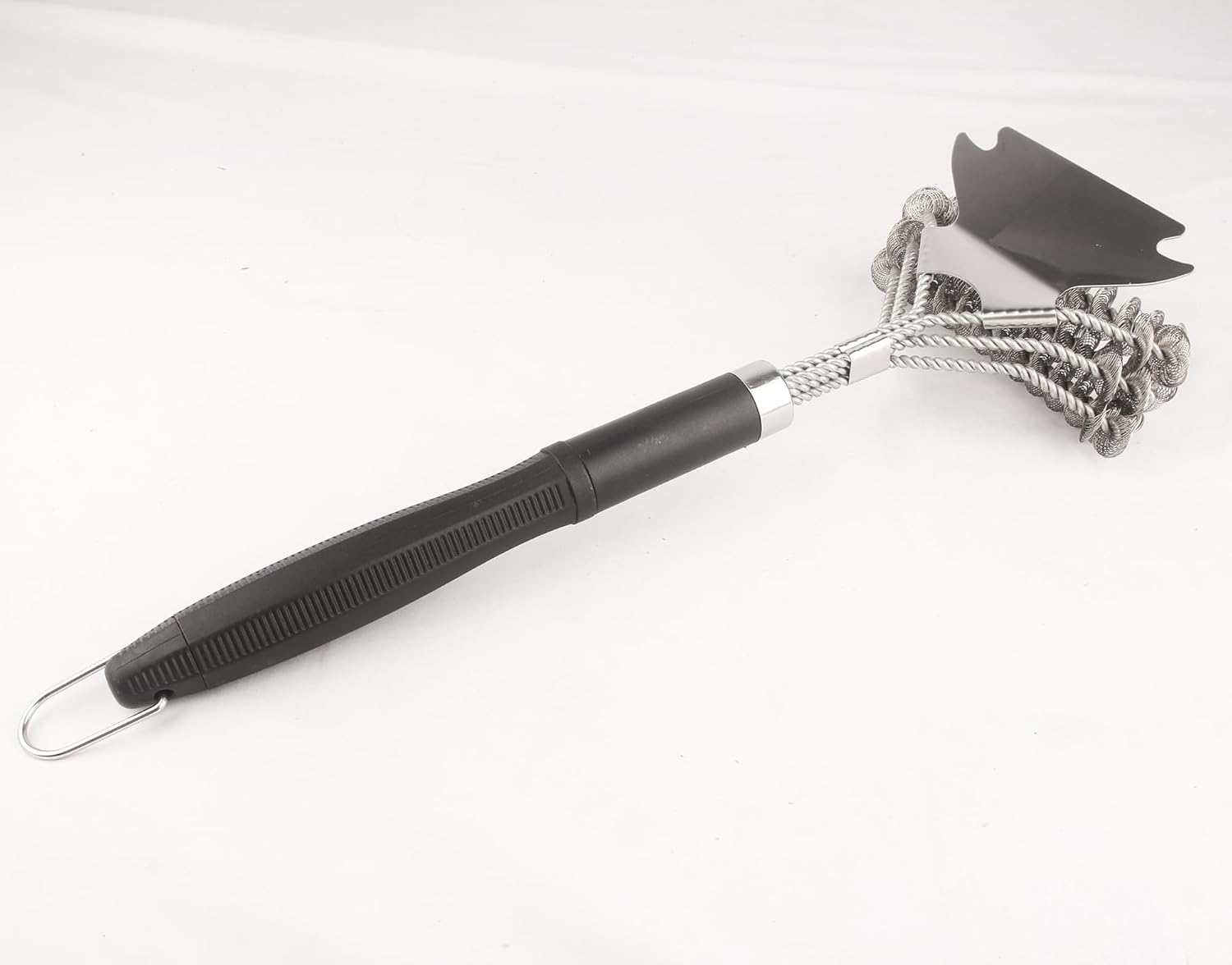 Grill Brush and Scraper Bristle Free, Grill Brush for Outdoor Grill, 3-Layer Steel Wire Bristle, 43CM Stainless Steel BBQ Brush for Grill Cleaning, Accessories Gifts for Men image number 3