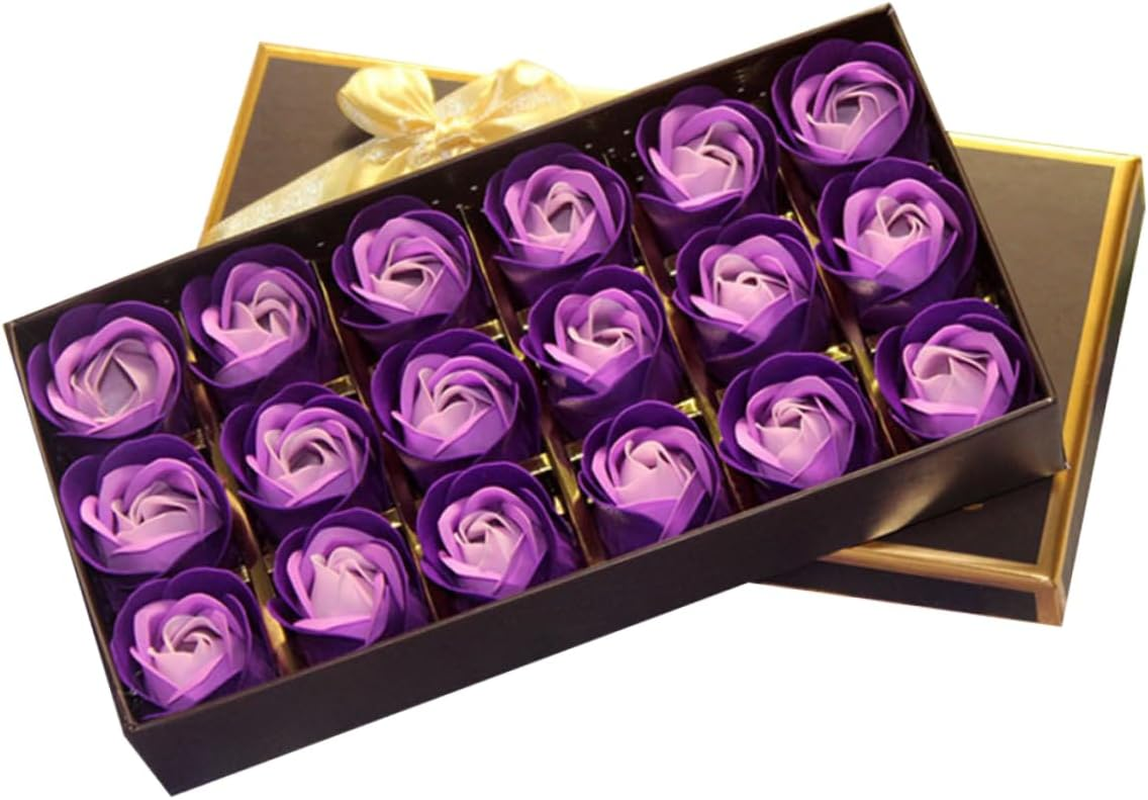 FUNOMOCYA 18Pcs Flowers in Box Artificial Roses for Valentines Mother'S Day Anniversary Birthday image number 4