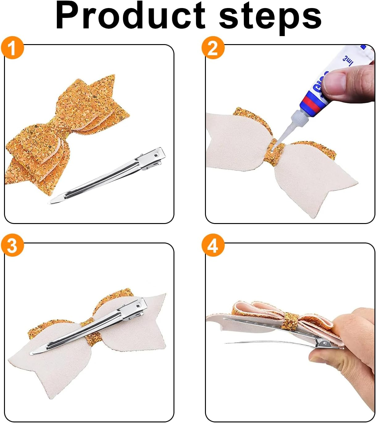 24 Pcs Duck Bill Clips,Funcyboo 3.5 Inch Styling Hairpins, Silver 8 Hole Design Duckbill Hairpins for Hair Styling, Salon Hair Dyeing Daily Styling image number 2