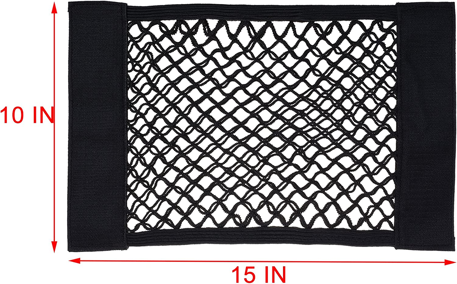 Cosmos Universal Mesh Cargo Net Wall Sticker Organizer Pouch Bag Storage Mesh Net for Car Trunk, Pack of 2 with Tape Stickers image number 5