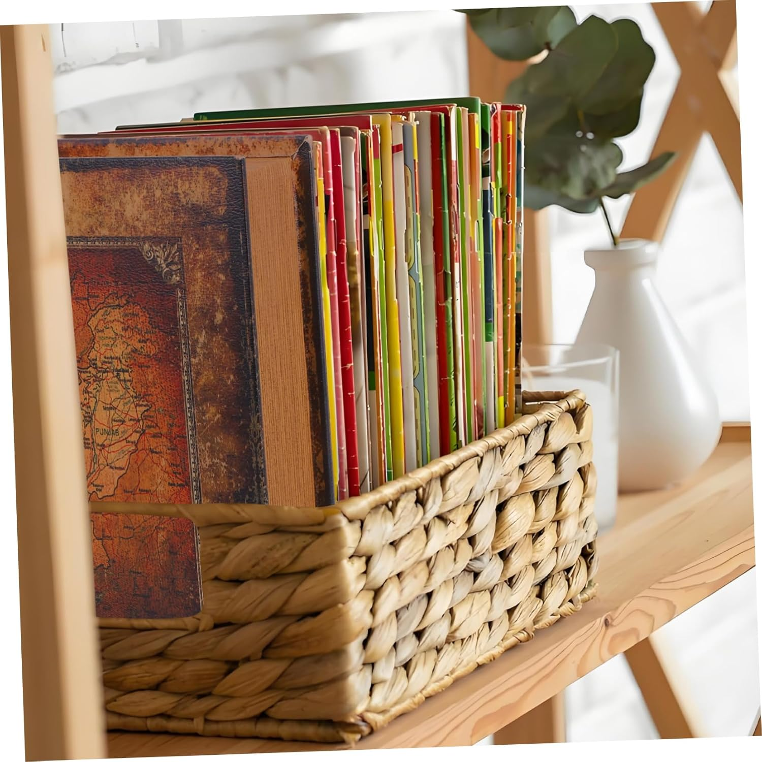 Homoyoyo Simulation Book Shaped Key Storage Box Large Size Decorative Fake Book Jewelry Organizer Home Ornament Storage Keepsake Container image number 1