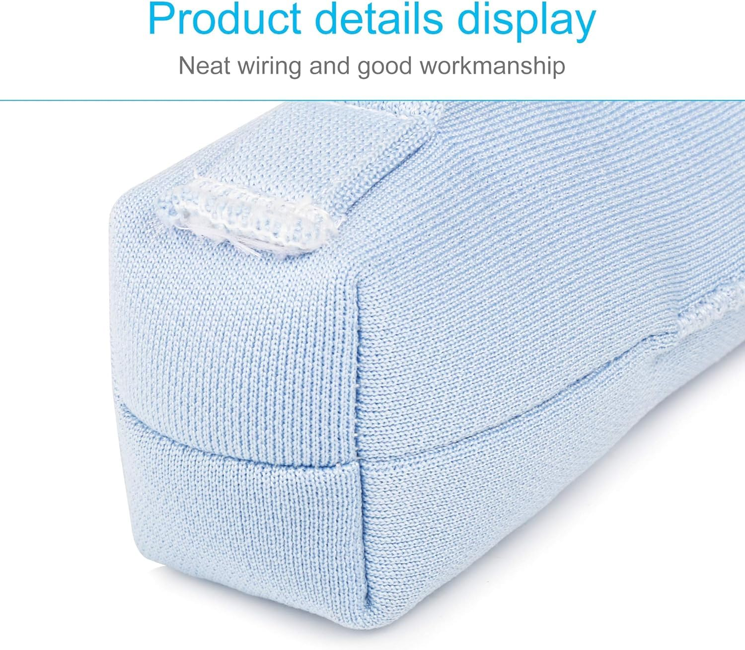 Finger Contracture Grips Cushion Finger Splitter Palm anti Flaw Ulcer Pad Hand Grab Bar for Elderly Care (Blue, One Size)