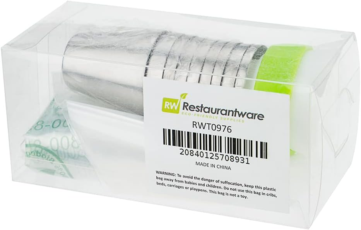 Pastry Tek Stainless Steel Russian Piping Tip Set - 20-Piece - 1 Count Box - Restaurantware image number 6