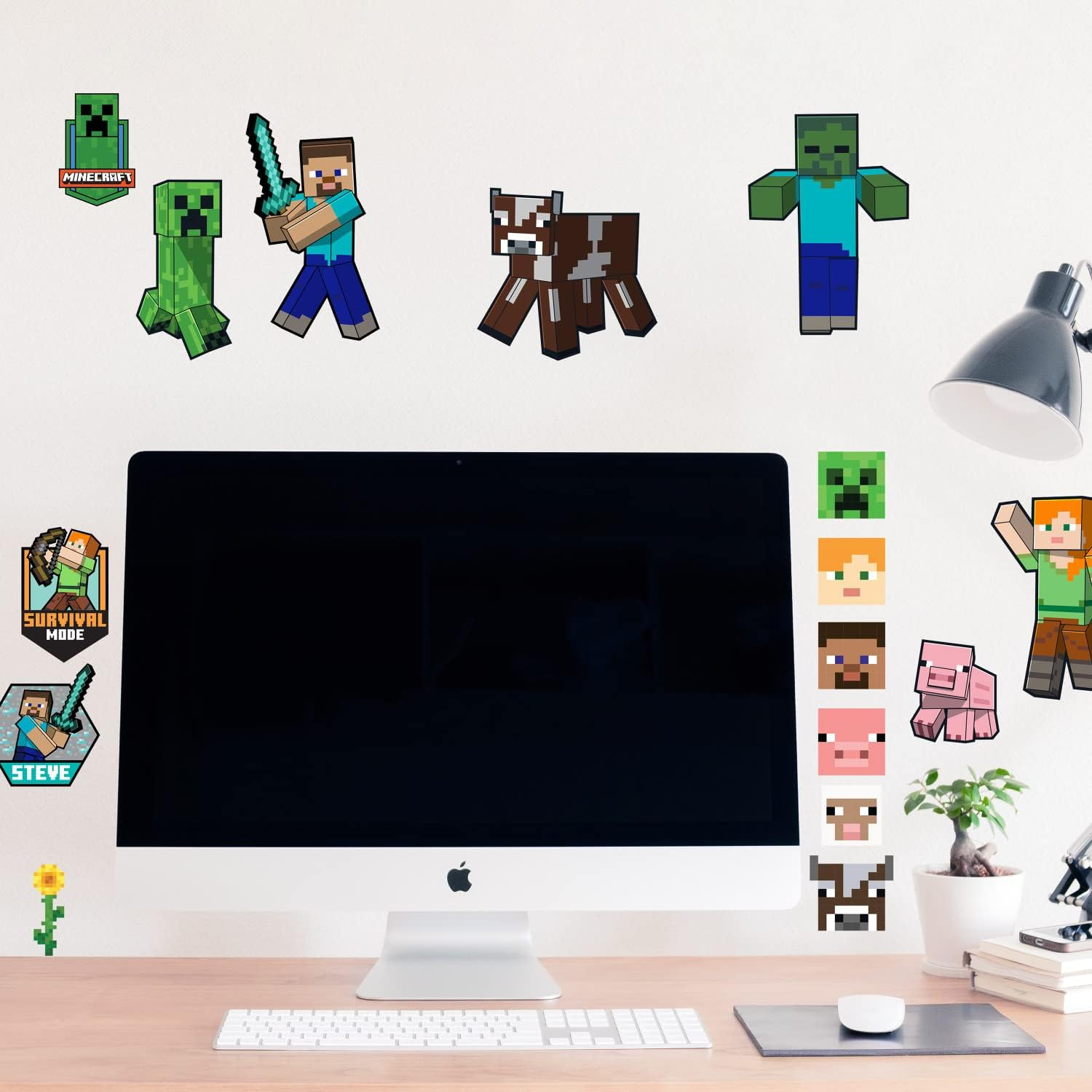 Roommates RMK5366SCS Minecraft Characters Peel and Stick Wall Decals