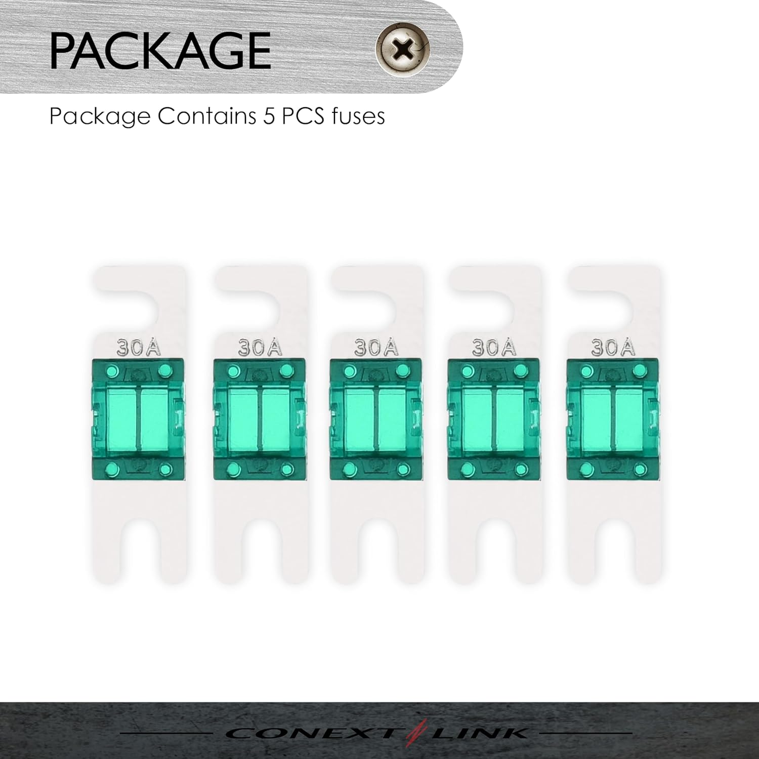 Conext Link AFS30-10 Nickel AFS Fuse 10 Pack 30 Amp image number 3