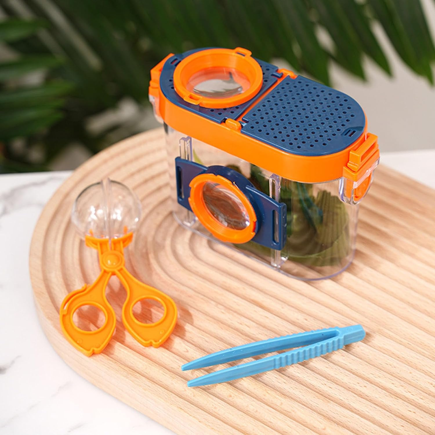DONHUA Bug Catcher Kit,Habitat with Magnified Viewer Magnifying Glass, Tweezers, Bug Catcher Explore Nature Outdoor Exploration for Boys Girls