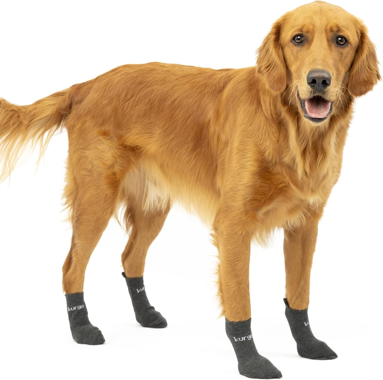 Kurgo Blaze Dog Socks - Stretch Socks for Dog Shoes - Makes Putting on Dog Shoes Easier - Pet Socks for Outdoors - Heel Tab, Fast Drying Fabric, Secure Fit - Large image number 1