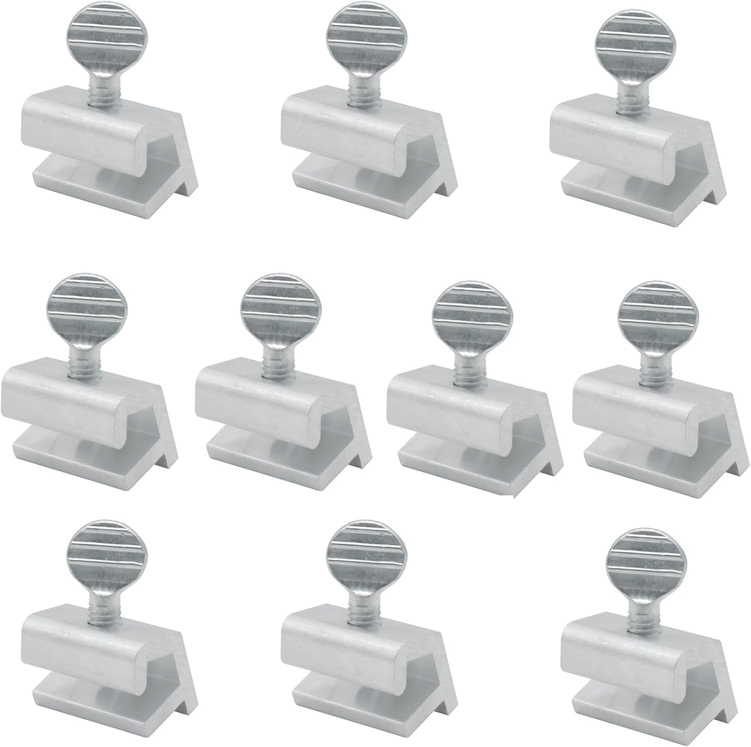 Yeanifeana 10 PCS Single Hole Locks Adjustable Window Safety Locks for Horizontal Sliding Windows, No Drill Easy Install Aluminum Sliding Window Latches image number 3