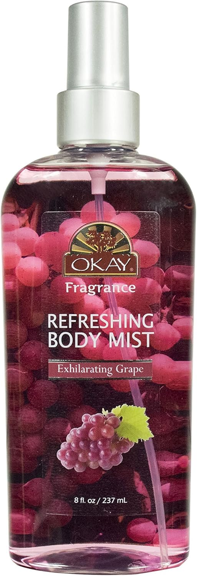 Okay Refreshing Body Mist, Exhilarating Grape, 237Ml image number 1