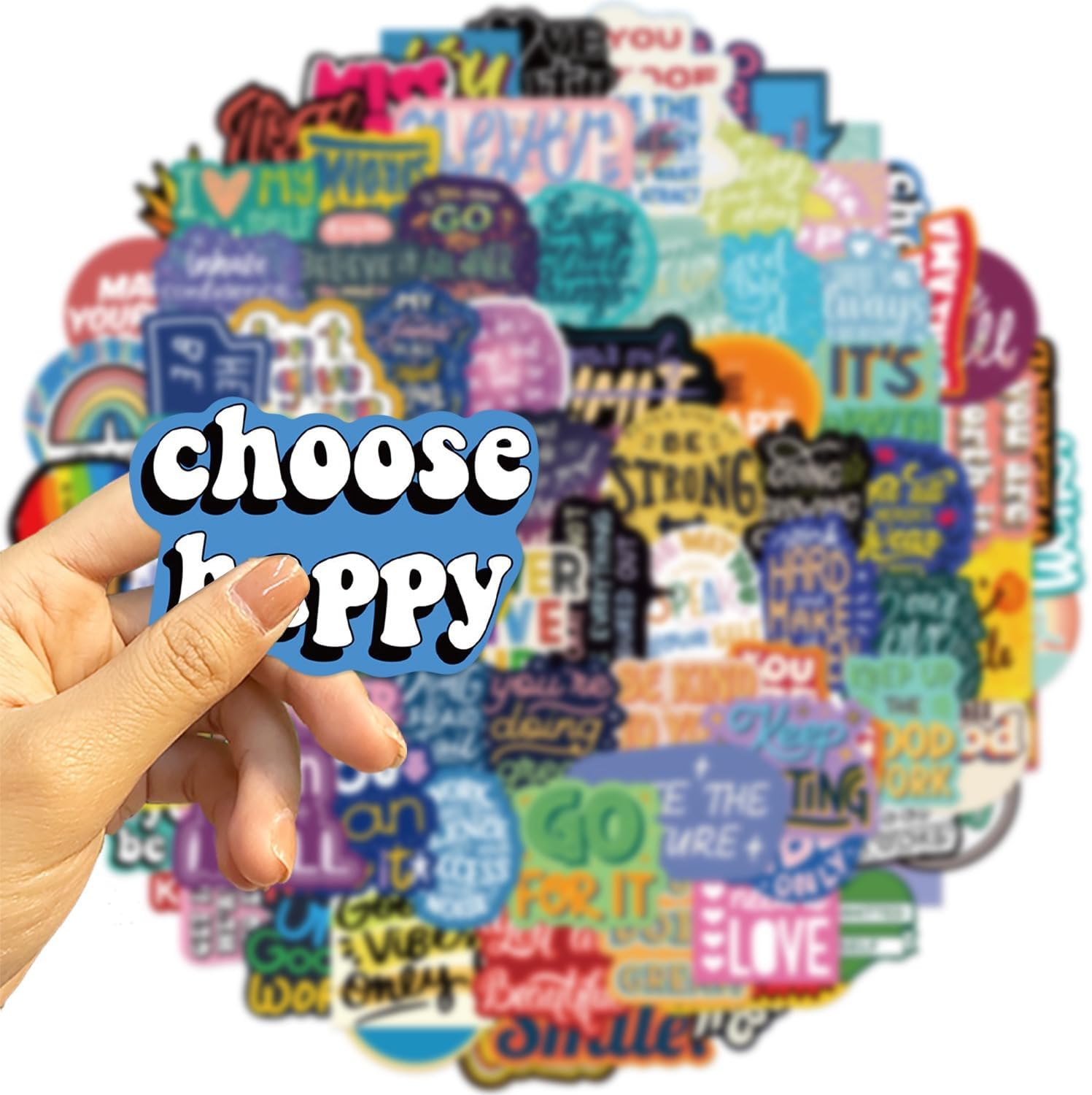 100 Unique Motivational Stickers for Adults Teens - Waterproof Inspirational Affirmation Vinyl Decals for Water Bottles, Laptop, Vision Board image number 4
