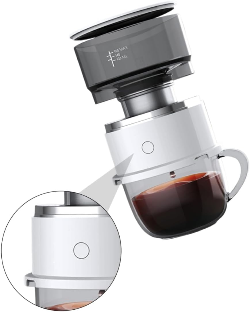 Iplusmile Smart Automatic Drip Coffee Maker Mini Portable Single Cup Coffee Machine Dual Use Tea Brewer Cup for Travel and Home Random Style image number 5