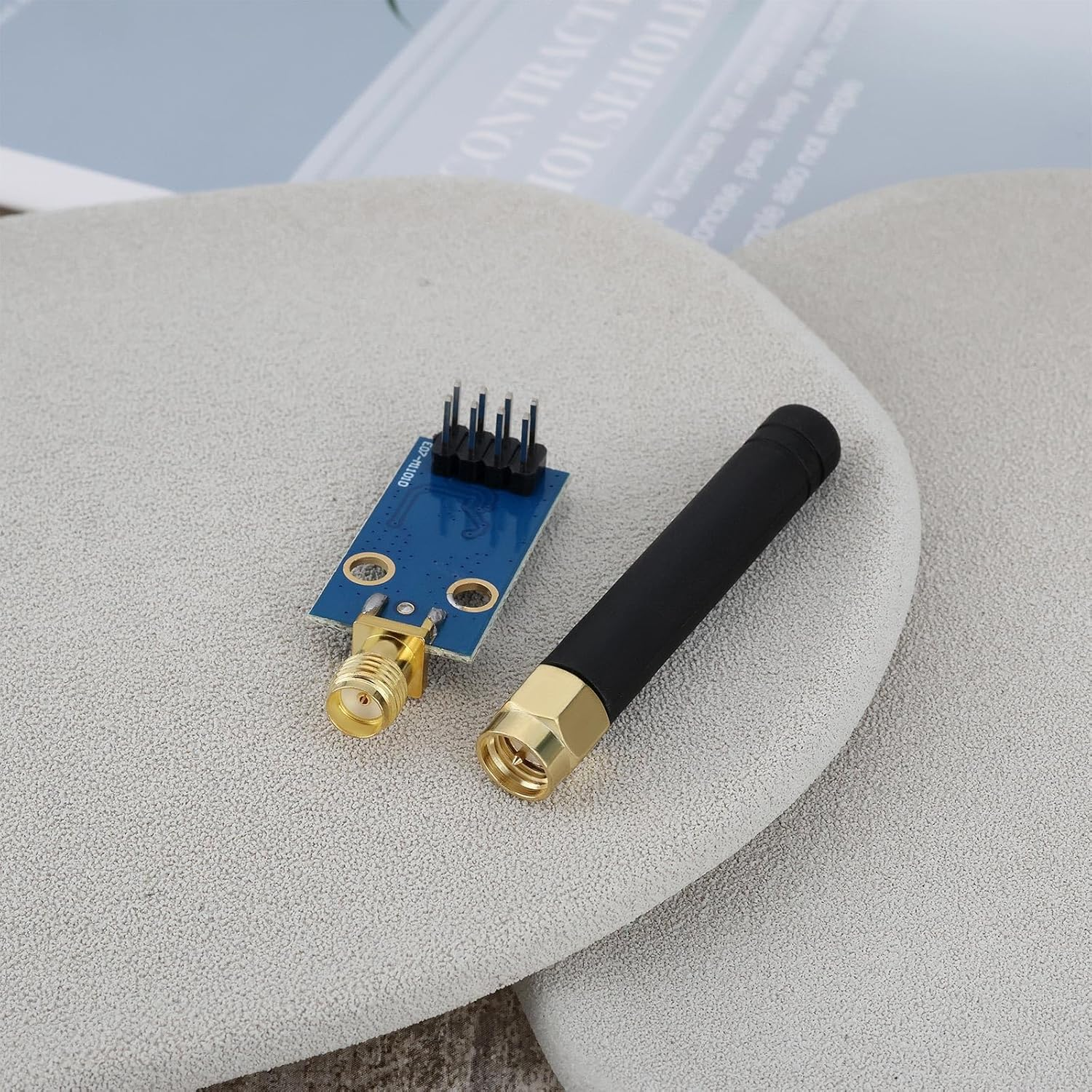 Ecsing 1Pc CC1101 Wireless RF Transceiver Module with SMA Antenna Rod Wireless Module Compatible with Arduinos 315/433/868/915 MHZ image number 2