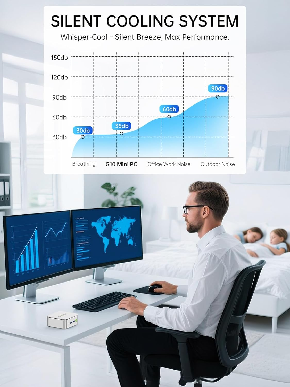 Gmktec Mini PC AMD Ryzen 5 3500U (Beats N150) 16GB RAM 512GB SSD 2.5Gbe NIC LAN Office Home Desktop Computers, Triple 4K Display, Wifi, BT, USB-C, DP Nucbox G10 image number 3