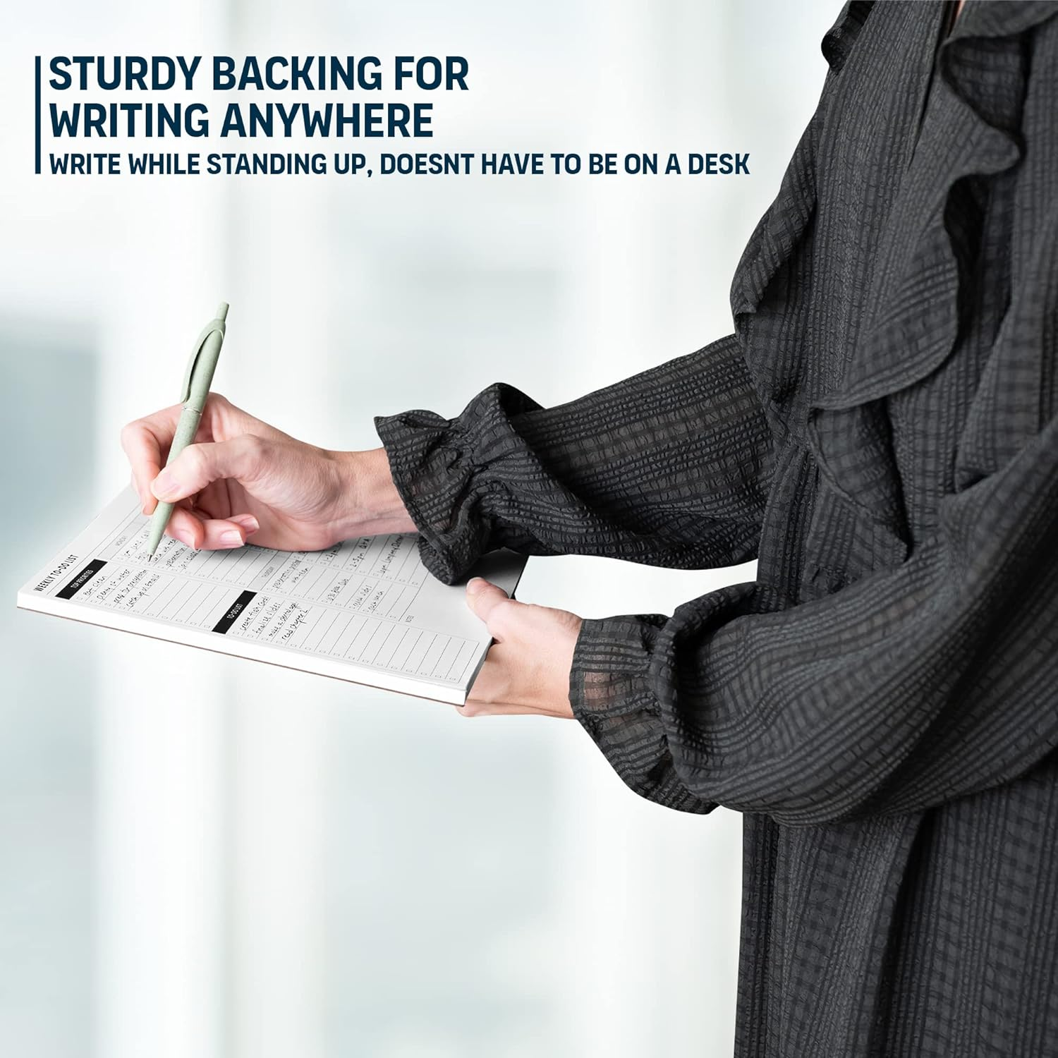 Weekly Planner Pad: to Do List Desk Notepad with Multiple Sections - 8.5X11" 52 Sheets - Undated Tear off Notebook Calendar - Habit Planning Tracker, Task Goal Checklist Organizer - Agenda Plan Pad image number 1