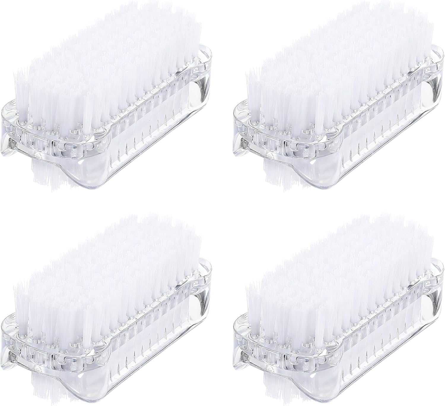 4 PCS Nail Brush for Cleaning Fingernails Two Sided Hand Fingernail Scrub Brushes Soft Stiff Bristles Scrubber Nails Toes Cleaning Brush for Men Women Hand and under Nails image number 1