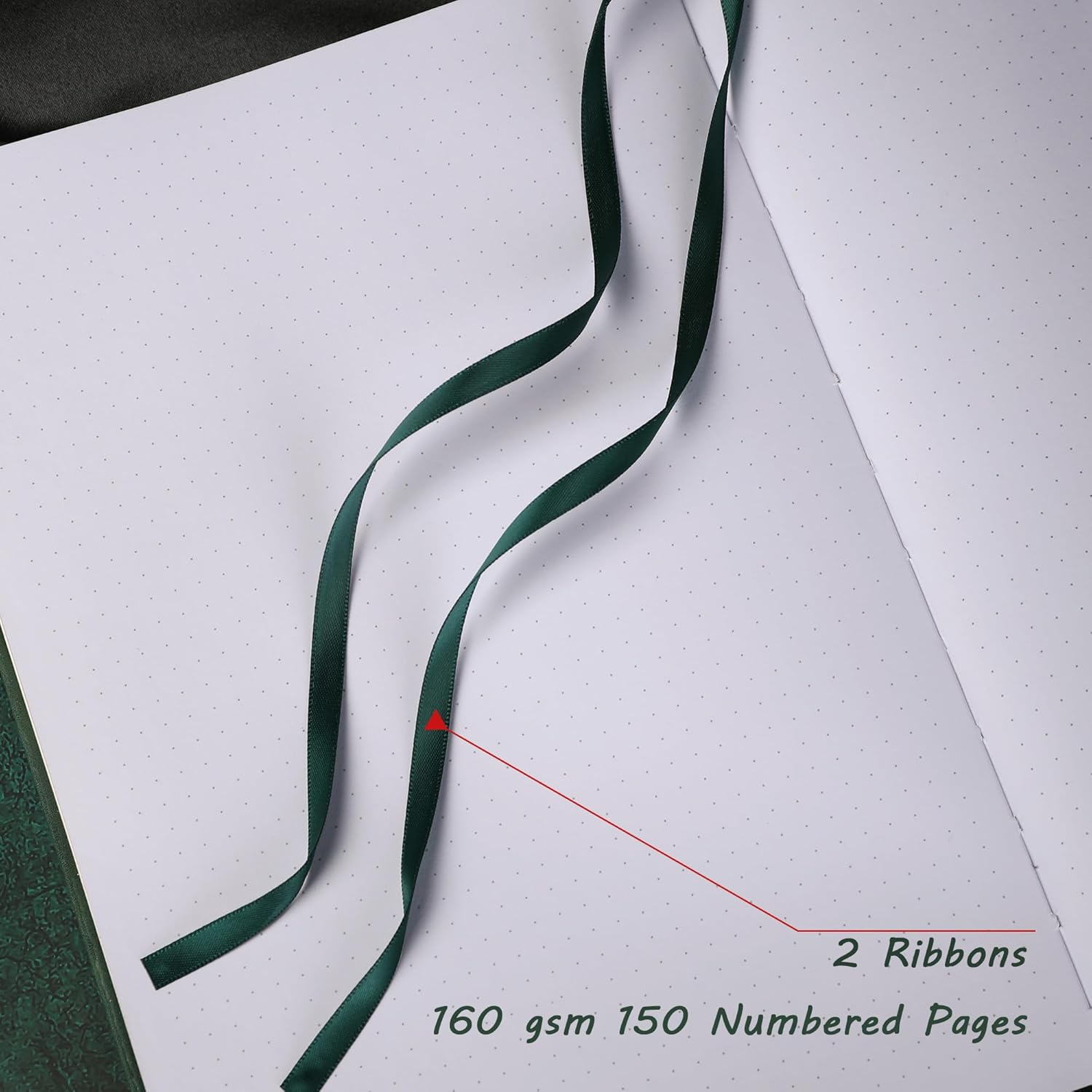 TIEFOSSI B5 Bullet Dot Journals for Women Men, 160 GSM Thick Paper, 150 Numbered Pages, 5 * 5MM Dot Grid, Dotted Bullet Notebooks for Planner Organization image number 4