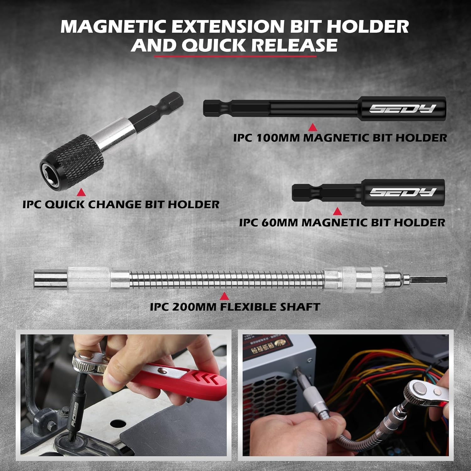 232-Piece Ultimate Screwdriver Bit Set - Security Bit Set, Magnetic Bit Set, Nut Driver, Ratchet Wrench image number 4