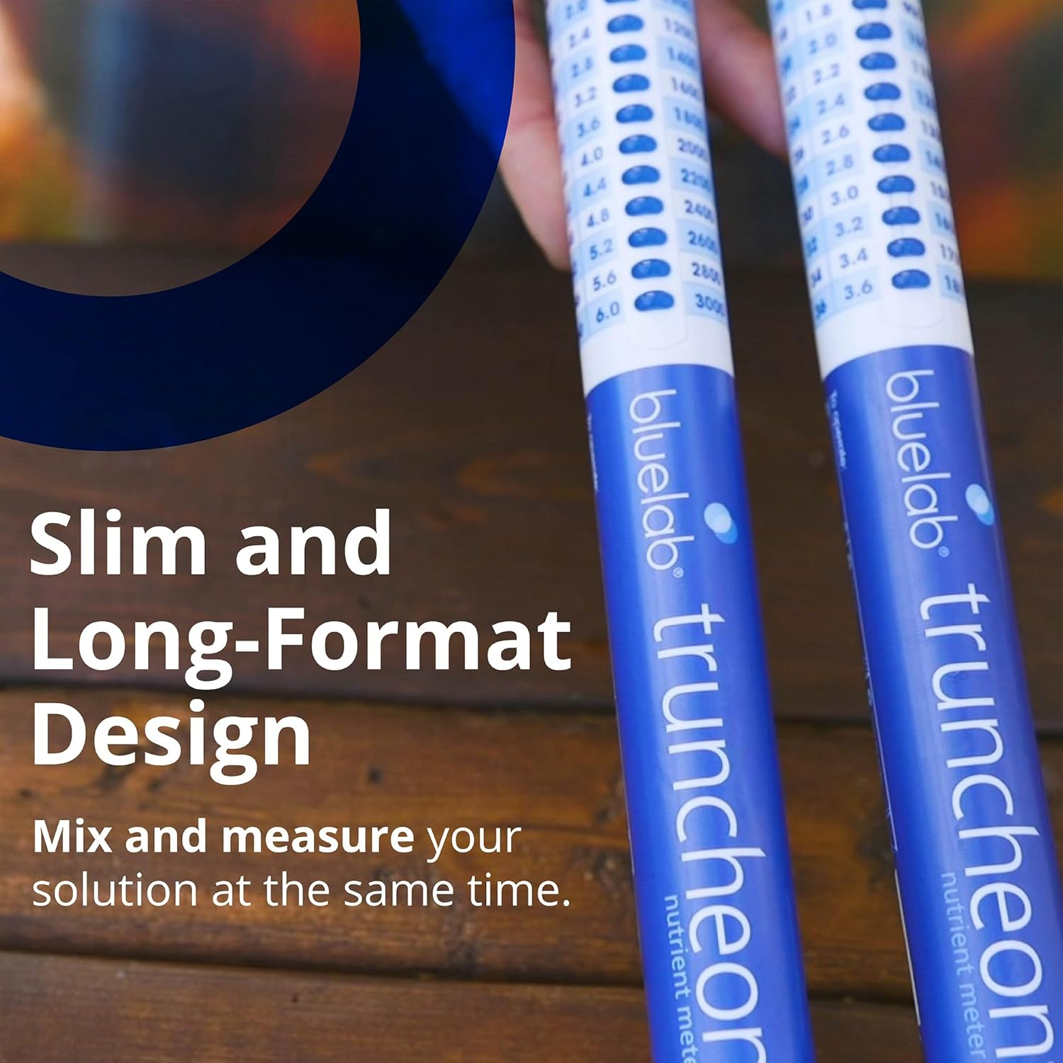 Bluelab Truncheon Nutrient Meter, Digital Conductivity Tester in Water (EC, 500, Ppm 700, CF, TDS) Tool for Hydroponic System and Indoor Plant Grow