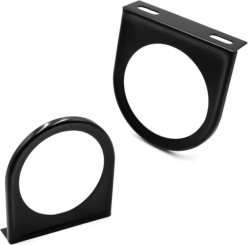 Povtii Single Gauge Mounting Panel, 2.1 Inch Gauge Mounting Panel Bracket Pod with Single Hole, Metal Gauge Pillar Bracket Holder for Most Vehicles' Dashboard, Car Accessories