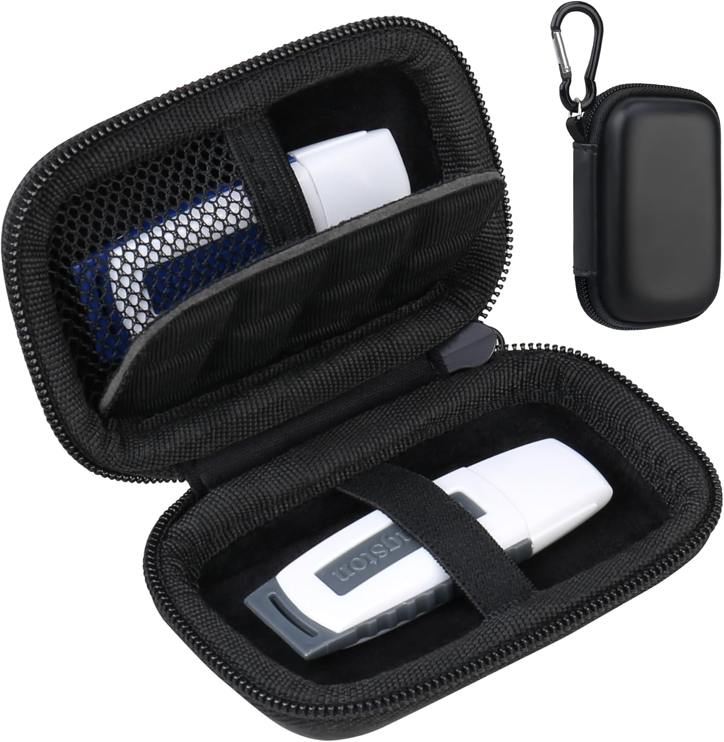 Lacdo USB Flash Drive Case, USB Storage Case, USB Holder Storage Bag, Thumb Drive Caes for Sandisk/Samsung USB Flash Drive USB Case, Jump Drive Case, Electronic Accessories Organizer, Black