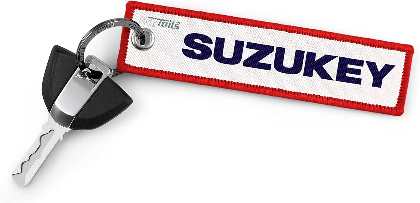 KEYTAILS Keychains Premium Quality Key Tag for SUZUKI Motorcycles, Sportbikes, ATV, UTV, Cars [SUZUKEY] image number 1