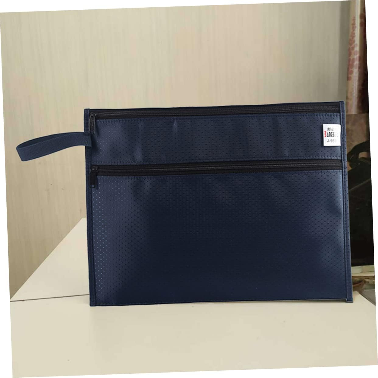 TOGEVAL Oxford Cloth Zipper Document Bag File Pouch Zipper Portable File Folder Office Accessory image number 5