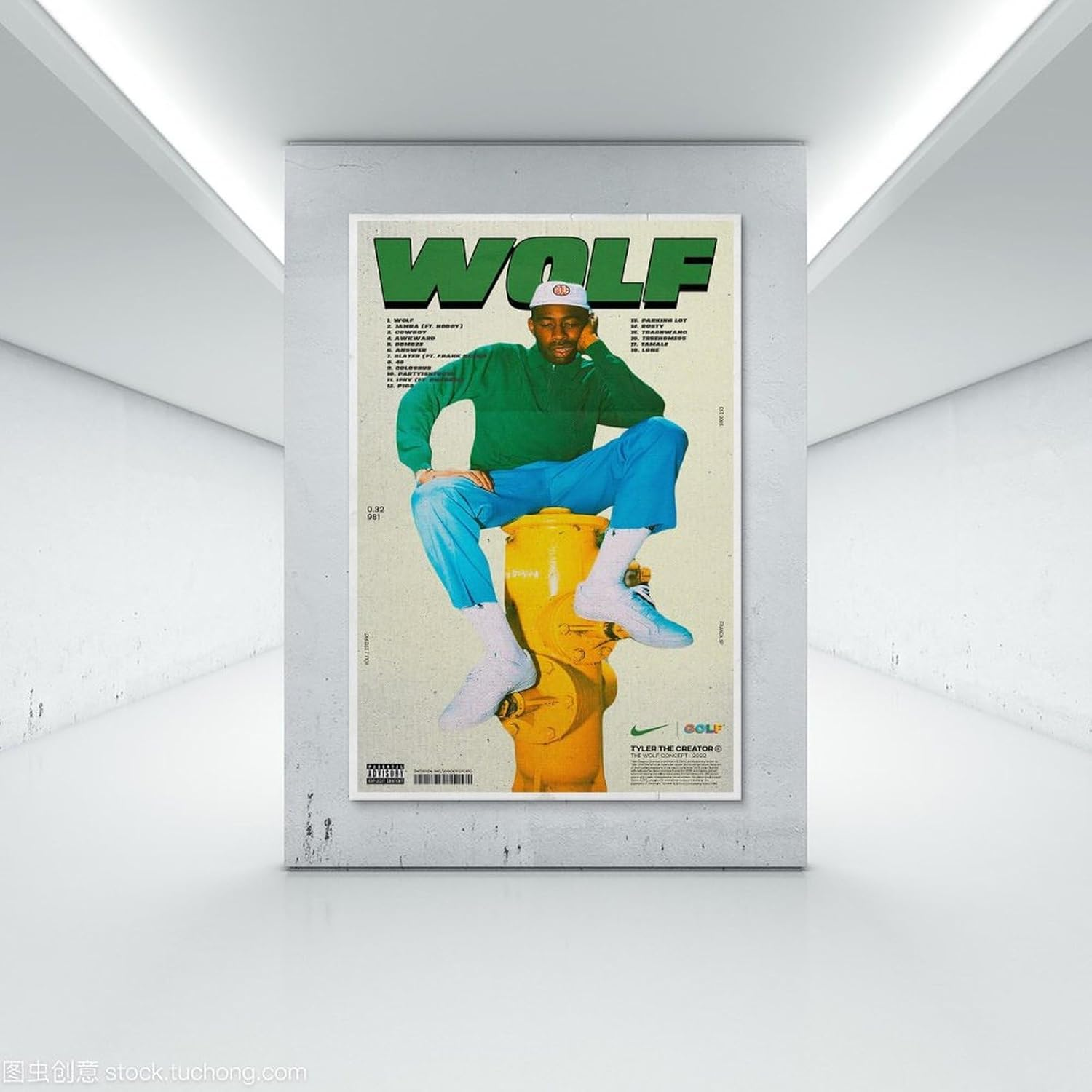 Tyler Poster the Creator Wolf Album Poster Canvas Painting Wall Art Picture Home Decor Print for Bedroom Living Room Dorm Study Bar Office 12X18Inch(30X45Cm) image number 6