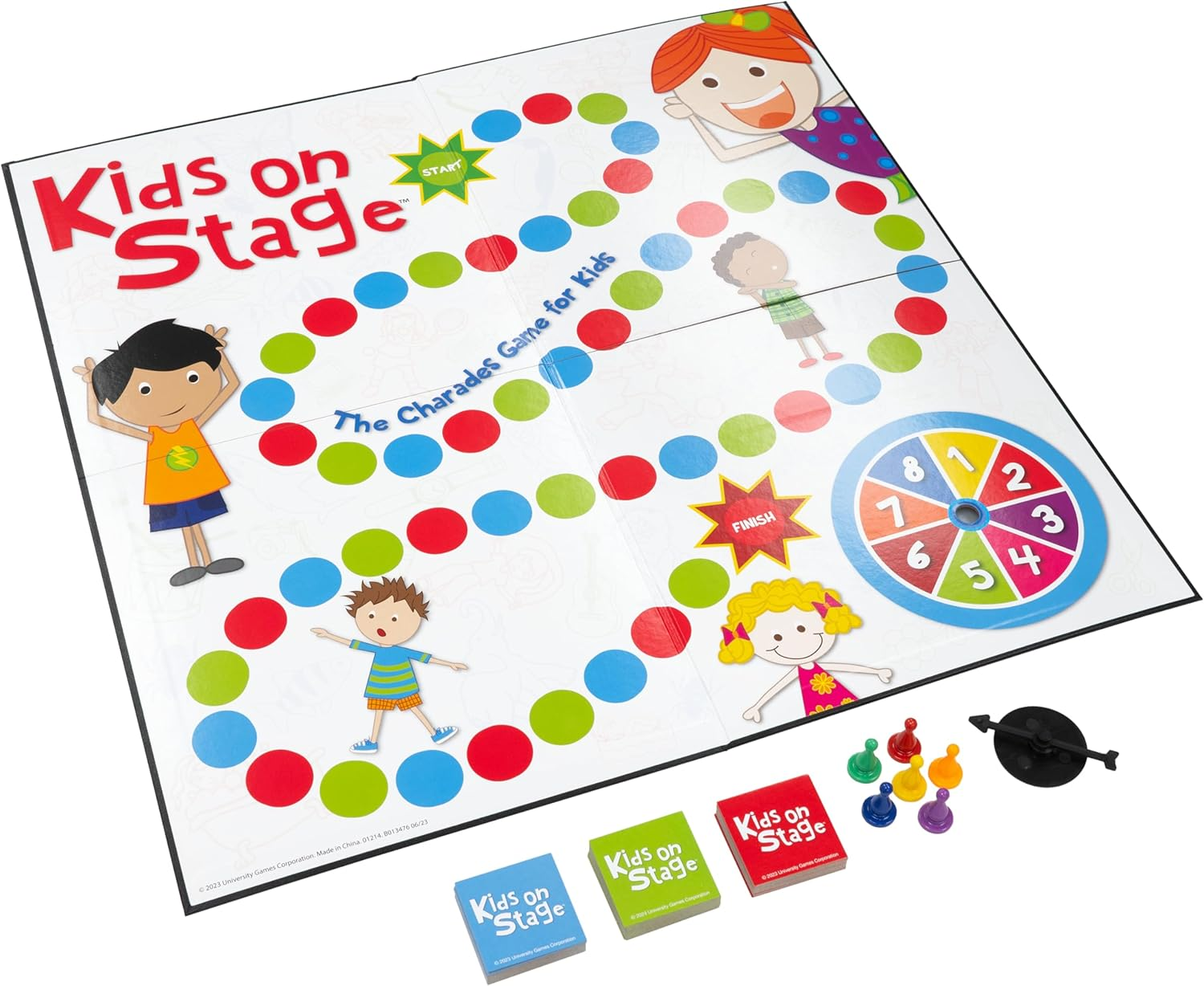 University Games Kids on Stage Charades Board Game for Ages 3+ &ndash; Educational Activity for Toddlers, Family Entertainment &ndash; Creative Play for 2&ndash;6 Players image number 6