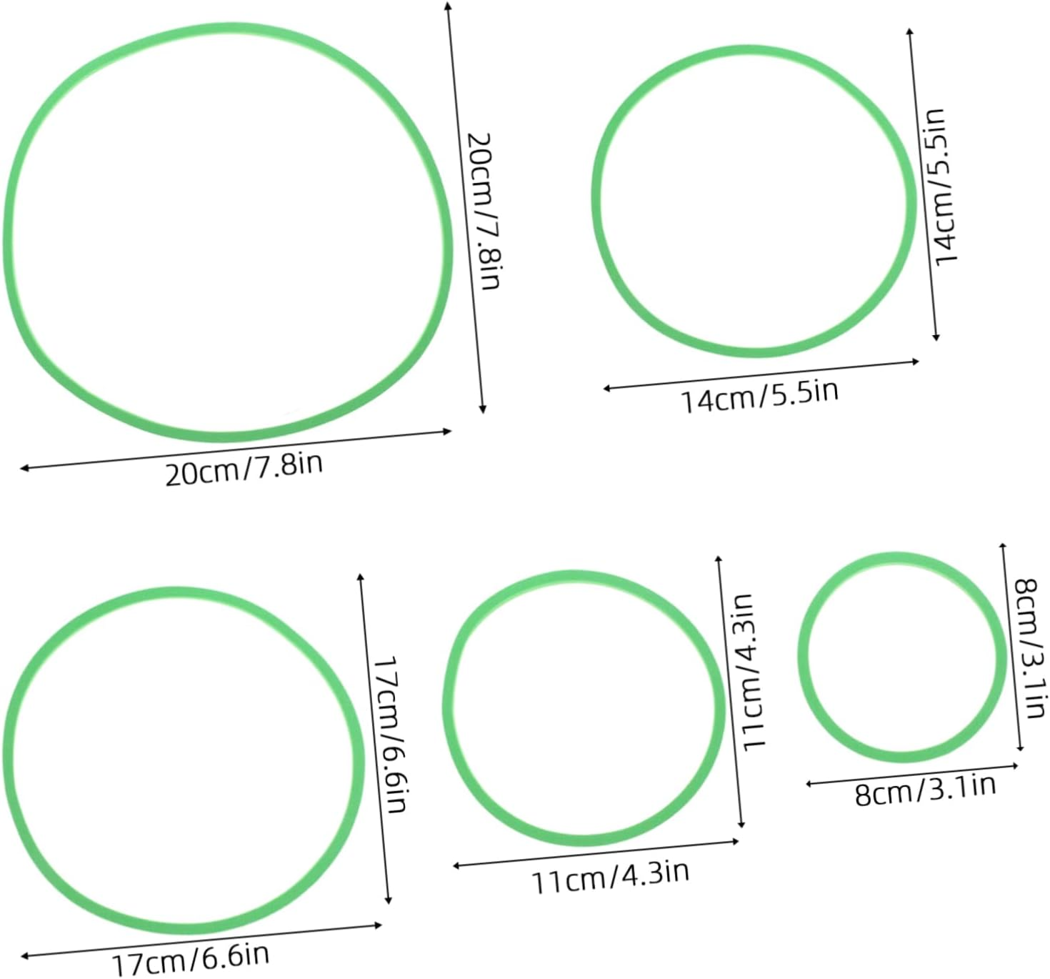 ANDRESLAD 20Pcs Floating Aquarium Plant Rings Reusable Fish Tank Floating Dividers for Betta and Aquatic Pets Supports Photosynthesis Easy Installation for Aquarium Landscaping