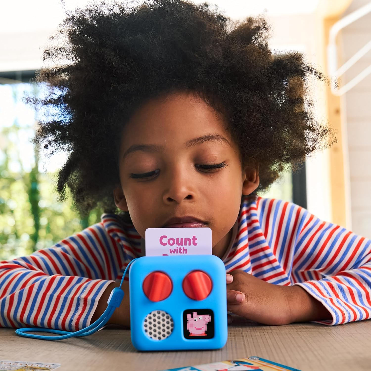 Yoto Mini (2024 Edition) + Starter Pack for Little Kids Bundle &ndash; Kids Screen-Free Bluetooth Audio Player, All-In-1 Travel Device for Stories Music Podcasts Radio, Use as Speaker or with Headphones