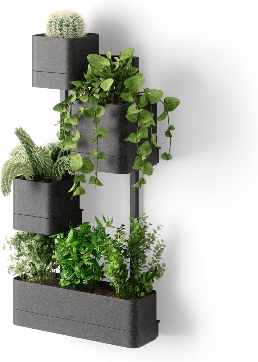 UMBRA Cubiko Wall Planter, Black image number 2