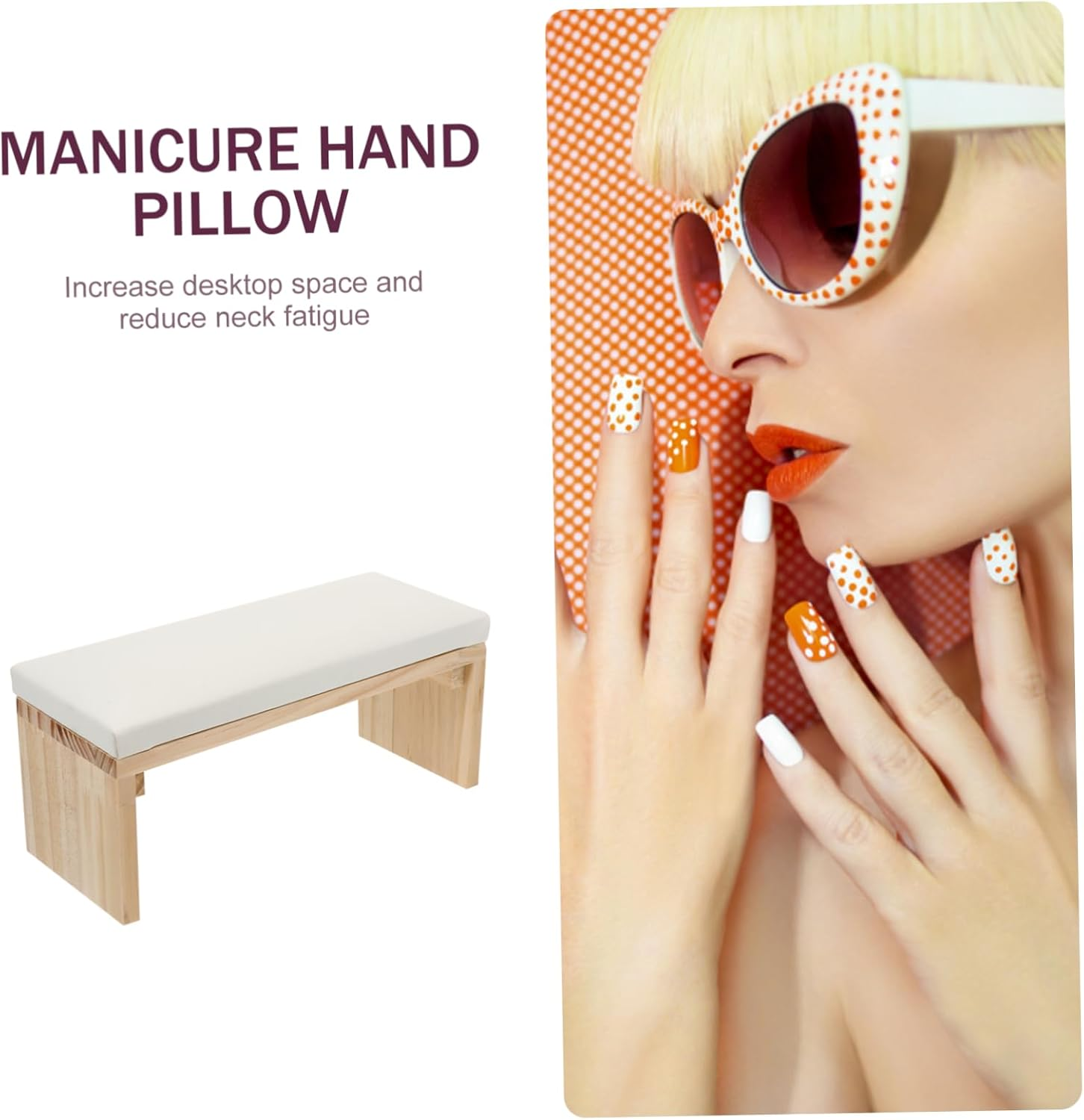 ELAYARD 1Pc Nail Art Hand Rest Pillow Comfortable Manicure Cushion for Nail Salon and Home Use Stylish Design for for Enthusiasts and Training Sessions image number 6