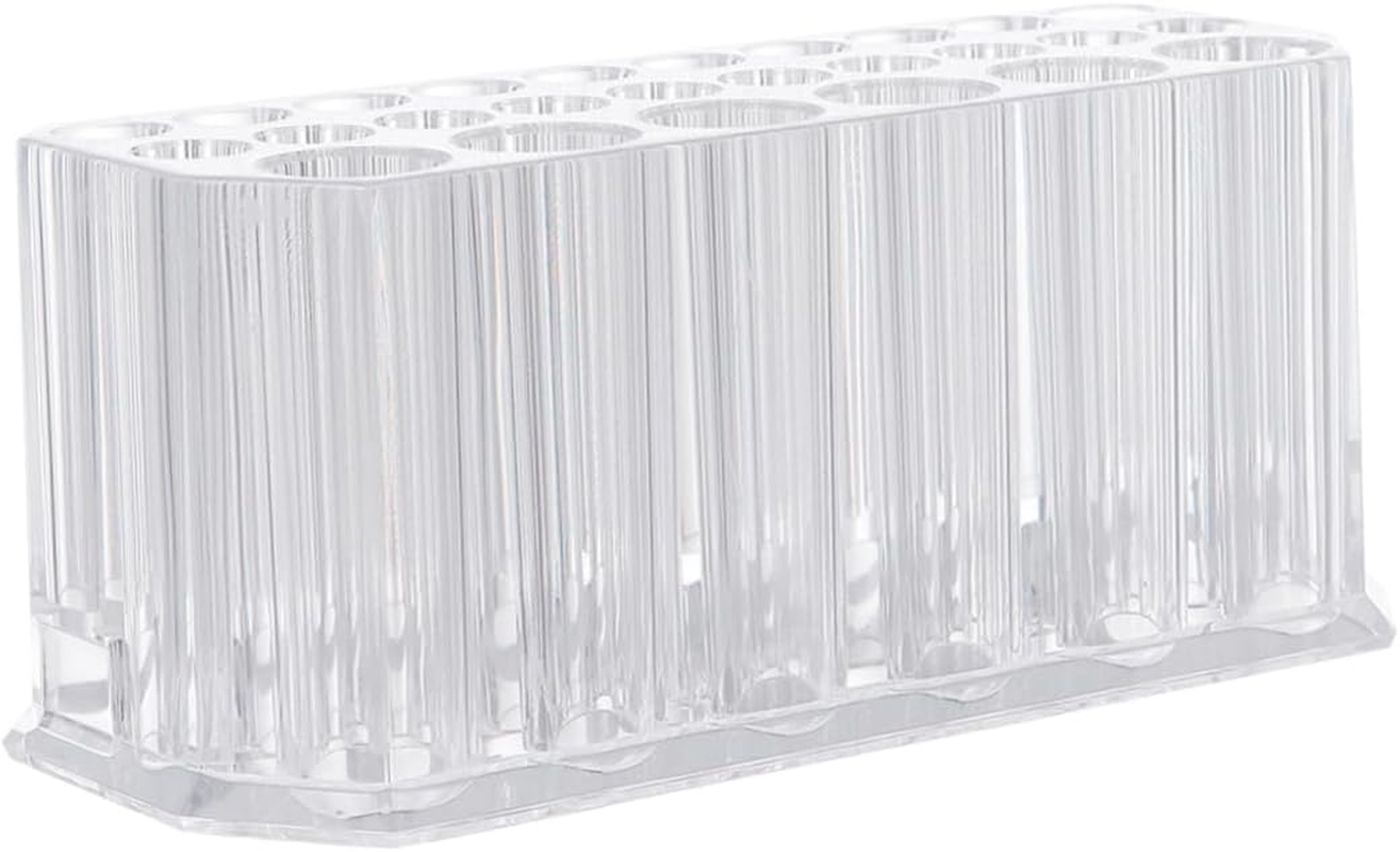 FRCOLOR 26 Pen Display Stand Makeup Brush Organizer Eyeliner Stand Makeup Brush Holder Makeup Pen Holder Makeup Display Stand Lip Liner Organizer Lip Liner Holder Eyeliner Holder Acrylic image number 3