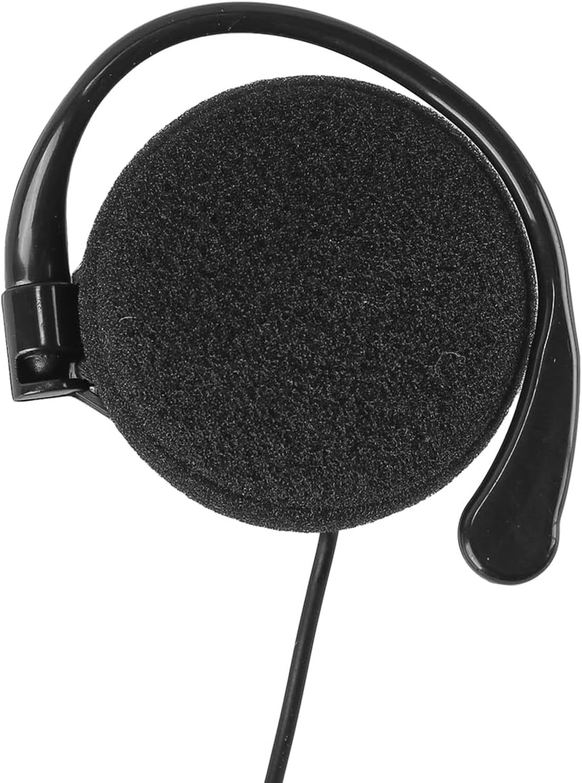 Laroal Wired Clip on Ear Headphones,Portable On-Ear Headphones with Microphone and Call Controller for Desktop Computer (3.5Mm Dual Interface)