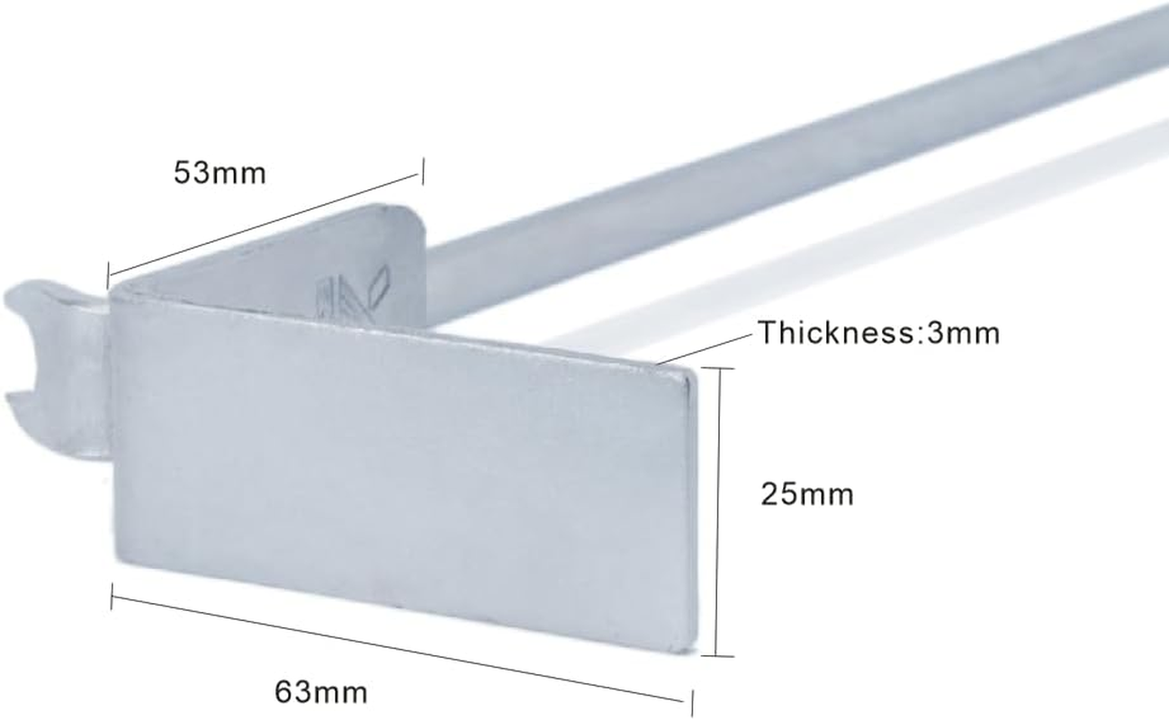 MSY BIGSUNNY 2 in 1 Satinless Steel Ash Rake for Grills, Big Green Egg, Charcoal Grills Tool with Rack Lifter, Ash Tool (18" Ash Rake) image number 2